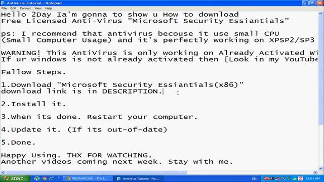 How-To Download Microsoft Security Essiantials and Install. смотреть онлайн