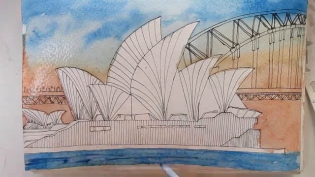 Speed Drawing Sydney Opera House | Ópera de Sídney смотреть онлайн