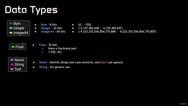 9.13. Data Types смотреть онлайн