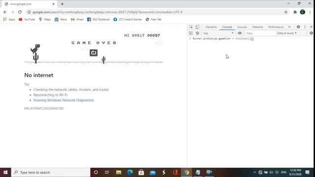 How to hack Google chrome Dino game| T-rex game hack| Unlimited lives|Unlimited high score смотреть онлайн