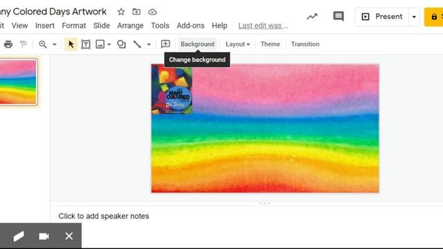 "My Many Colored Days" artwork how to add art into Google Slides to turn in смотреть онлайн