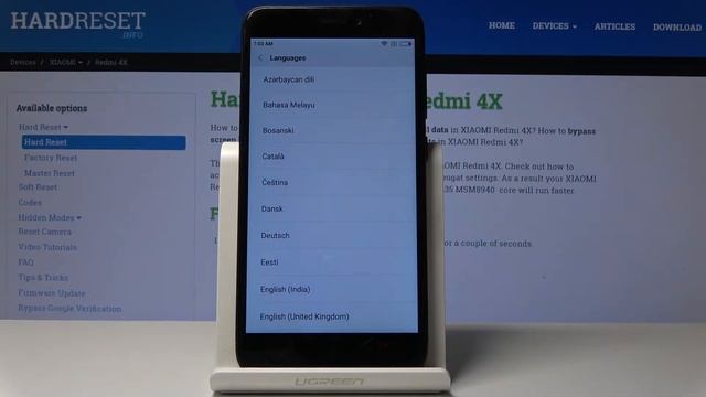 How to Change Language in XIAOMI Redmi 4X - Language List смотреть онлайн