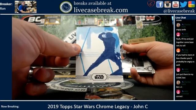 2019 Topps Star Wars Chrome Legacy 8 Box Personal Case John C 9 13 2019 смотреть онлайн