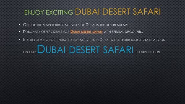 A Fantastic Trip Dubai Desert Safari смотреть онлайн