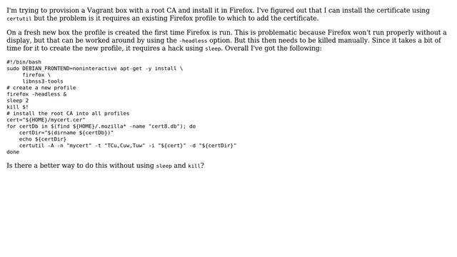 Initialising Firefox profile from command line смотреть онлайн
