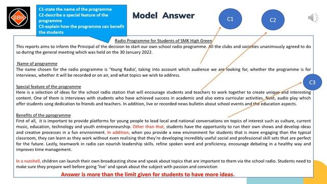 SPM Writing - SBP Trial Paper 2022 смотреть онлайн