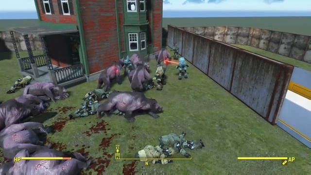 Fallout 4 Console Battles 2: 20 Protectron Watchers v 10 Yao Guai смотреть онлайн