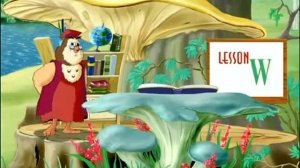 Английская буква Ww с тётушкой Совой.