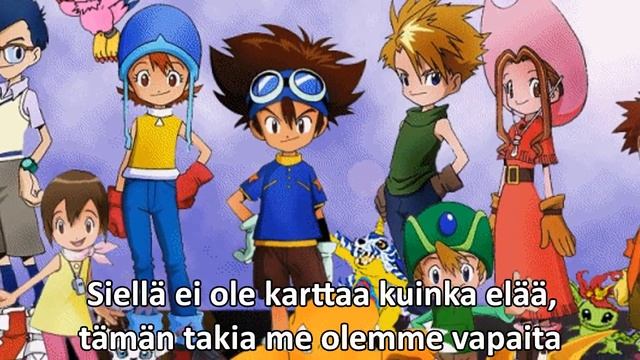 Digimon - Brave heart with Finnish lyrics смотреть онлайн
