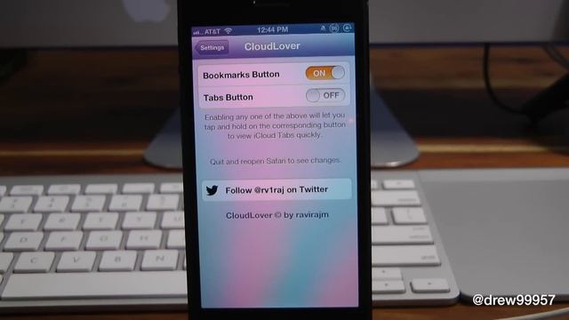 Cydia Tweak CloudLover Quick Access To iCloud Tabs In Safari смотреть онлайн