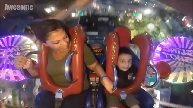 Brave Little Kids #1 | Funny Slingshot Ride Compilation смотреть онлайн