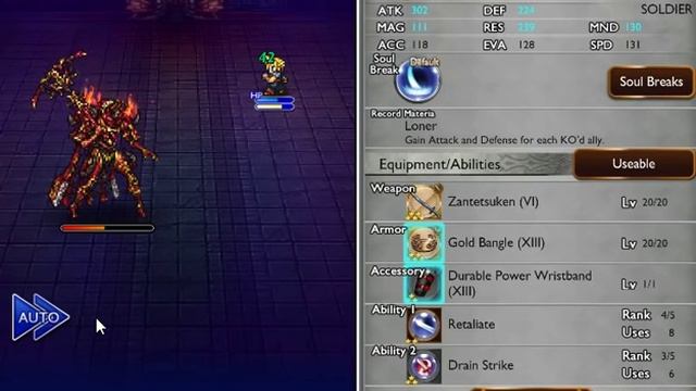 FFRK FTP - Lightning Strikes EX++ - Brynhildr - Cloud Solo смотреть онлайн
