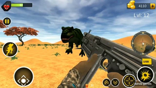 Dinosaur Hunter Desert Safari Map Angry Dinosaurs Attack #5 Android,Ios Gameplay смотреть онлайн