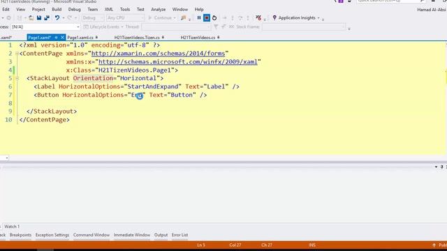 4- Xamarin.Forms Tizen Stack Layouts| الواجهات في زامرين فورم مع تايزن смотреть онлайн