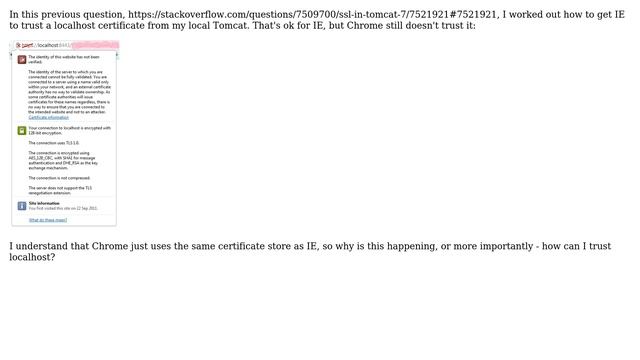 SSL - how to trust localhost in Chrome? смотреть онлайн