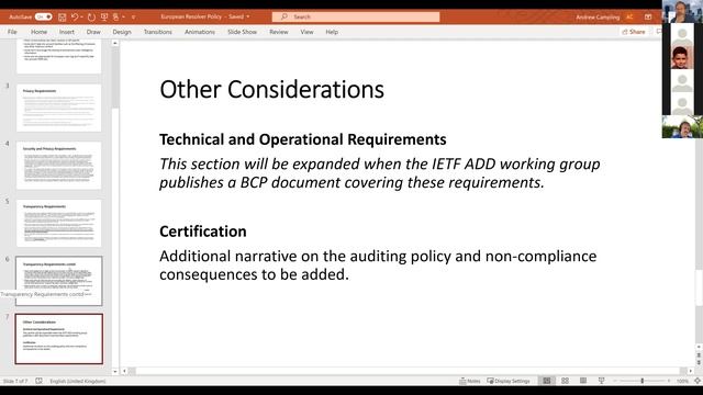 Encrypted DNS Policy and Technical Considerations Call, 8th June смотреть онлайн