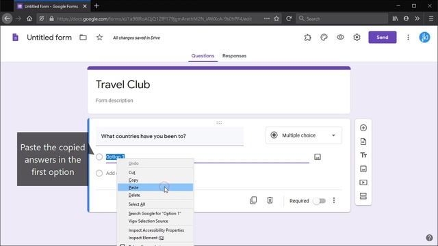 How to Add Multiple Answers at Once into Google Form Questions смотреть онлайн