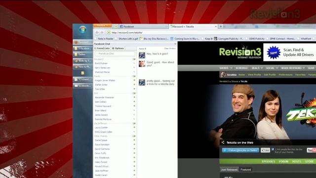 Facebook Chat Trick For Firefox! - Tekzilla Daily Tip смотреть онлайн