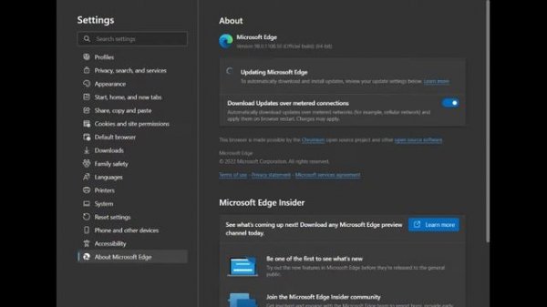 Microsoft edge update windows 10
