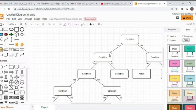 برنامج الخرائط المفاهيميه موقع Draw.io смотреть онлайн