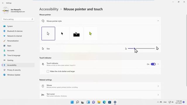 How to Change Mouse Pointer Size in Windows 11 смотреть онлайн