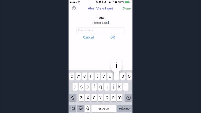 Tster iOS UI kit - Alert View Input смотреть онлайн