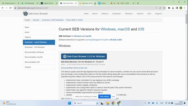 SAFE EXAM BROWSER WINDOWS BİLGİSAYARA NASIL YÜKLENİR смотреть онлайн
