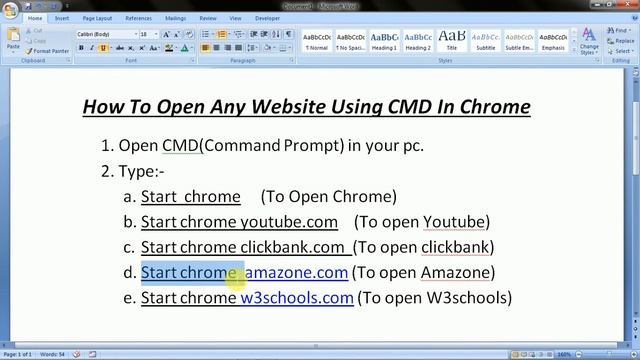 CMD Command Prompt. Use cmd to open any Websits , youtube in chrome. смотреть онлайн
