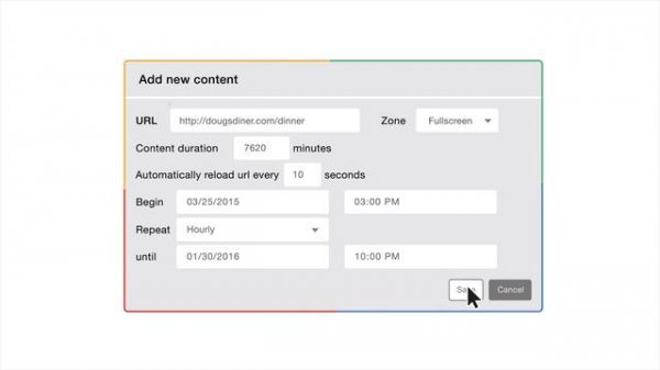 Google Chrome Sign Builder