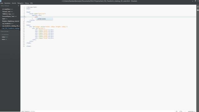 Let's Show #45 - CSS Rotierender 3D Würfel #1 | CSS | HTML | webkit transform | rotating 3d cube смотреть онлайн
