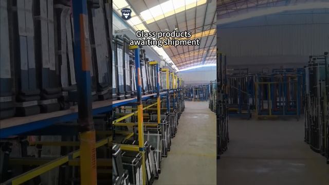 Glass waiting for shipment, real warehouse video #doors #windows #aluminumdoorsandwindows #aluminum смотреть онлайн