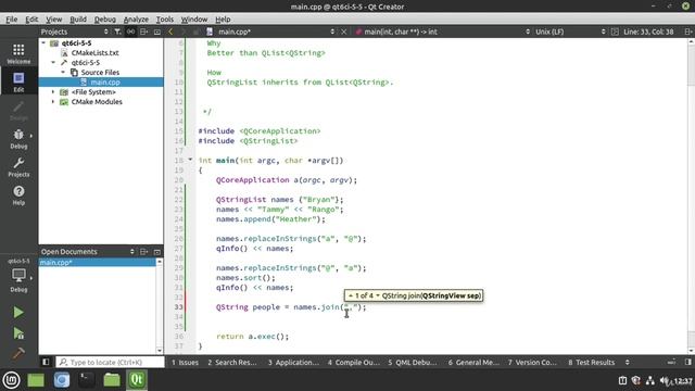 5. QStringList смотреть онлайн