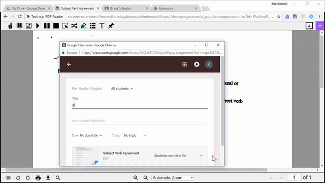 Read&Write for Google Chrome™ - Using the PDF Reader with Google Classroom смотреть онлайн