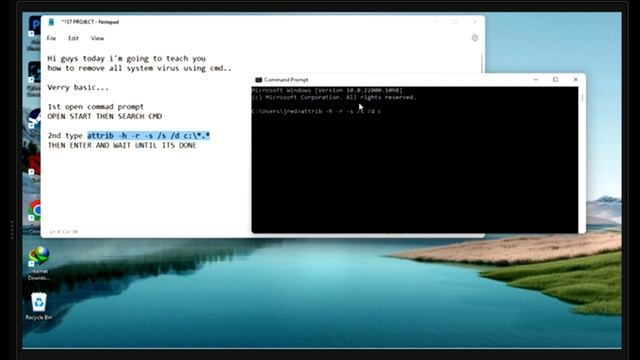 How to Remove Virus using CMD for window 7, 8, 8.1, and 10 смотреть онлайн