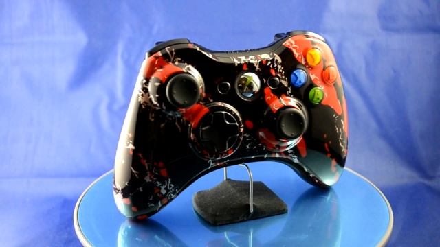 Red Splatter Xbox 360 Modded Controller ~ Brought to you by MegaModzPlanet смотреть онлайн
