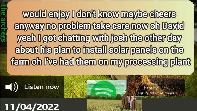 Episode of 11 04 2022 The Archers with Subtitles Soap Opera BBC Learn English by listening смотреть онлайн