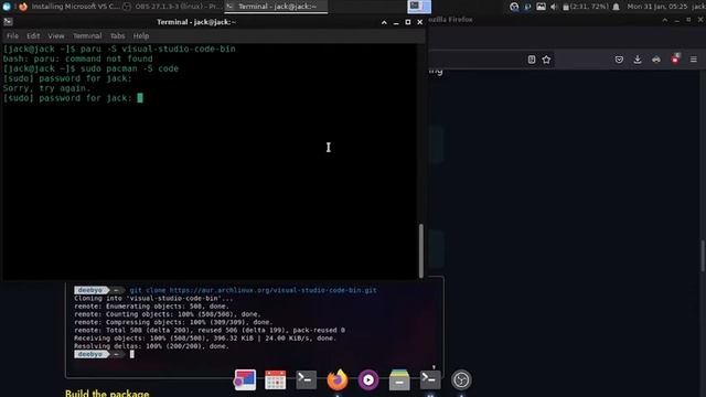 How install vscode on arch linux смотреть онлайн