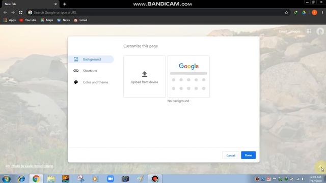 How to change backgrond screen wallpaper in google chrome? смотреть онлайн