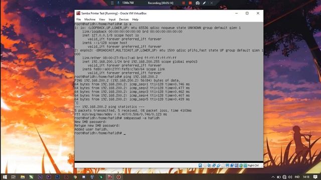 Konfigurasi Samba Server dan Printer di Debian 9.0 - Virtual Box смотреть онлайн