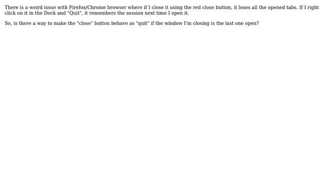 Apple: How to make Firefox/Chrome quit when I close it? смотреть онлайн