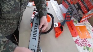 Бензопила цепная  Patriot PT 3816. (Сборка пилы). Chain chainsaw Patriot PT 3816.