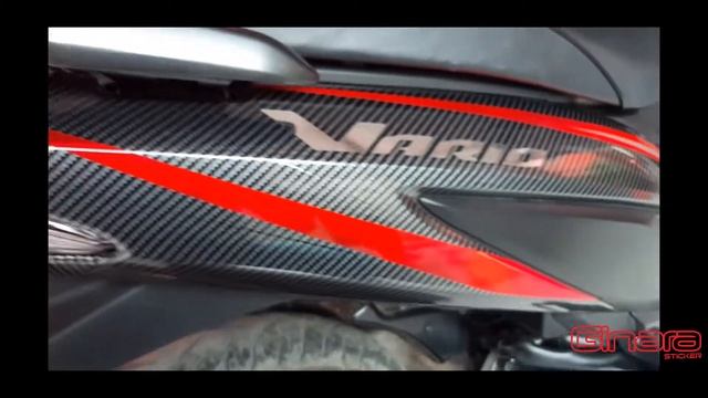 Carbon 5D + Merah Chrome Vario 110 - Cutting Sticker смотреть онлайн