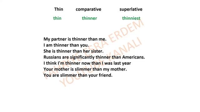 Thin comparative superlative смотреть онлайн