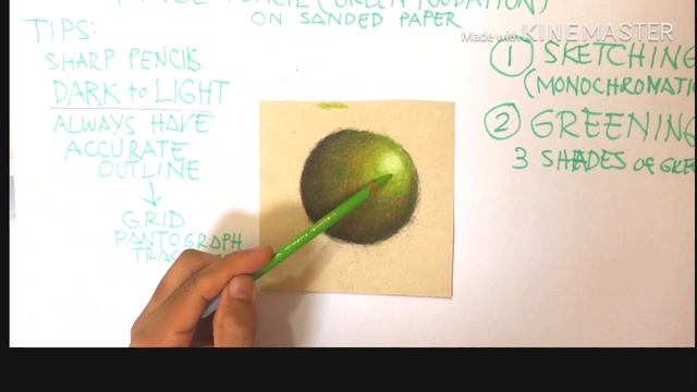 HOW TO Draw, Blend Realistic Skin Tone with Pastel Pencils (Green Foundation) Tutorial смотреть онлайн