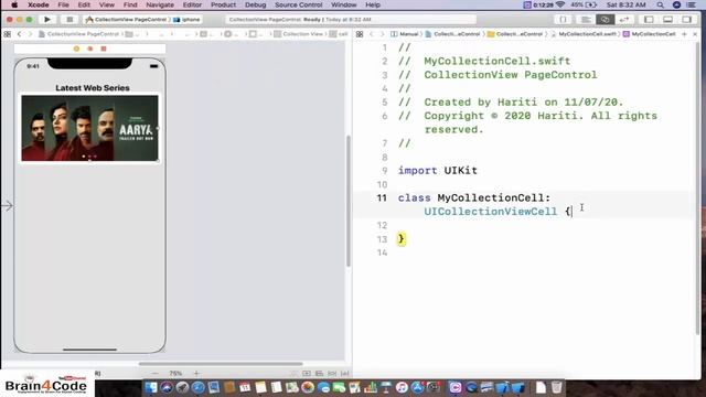 UICollectionView with UIPageControl in Swift 5 XCode | Create Horizontal Scrolling of Images. смотреть онлайн