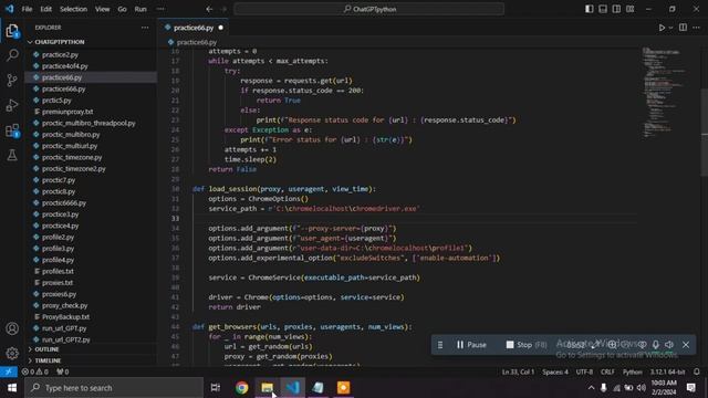 how to create chrome profile using python | execute python script in chrome profile part-13 смотреть онлайн