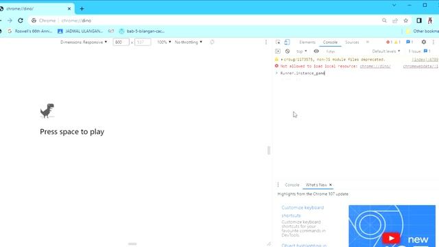 How to cheat in chrome Dino смотреть онлайн