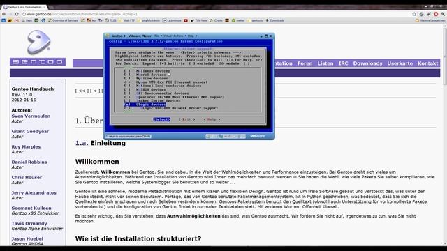 Linux / Gentoo Netzwerkkartentreiber in den Kernel einkompil смотреть онлайн