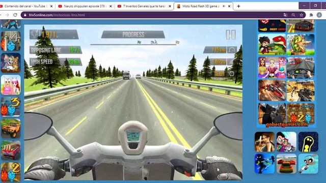 Moto Road Rash 3D game play at Friv5Online com Google Chrome 17 01 2021 8 01 10 p m смотреть онлайн
