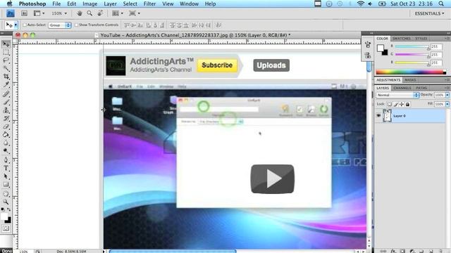 How To Make a Custom YouTube Channel Template [HD] смотреть онлайн